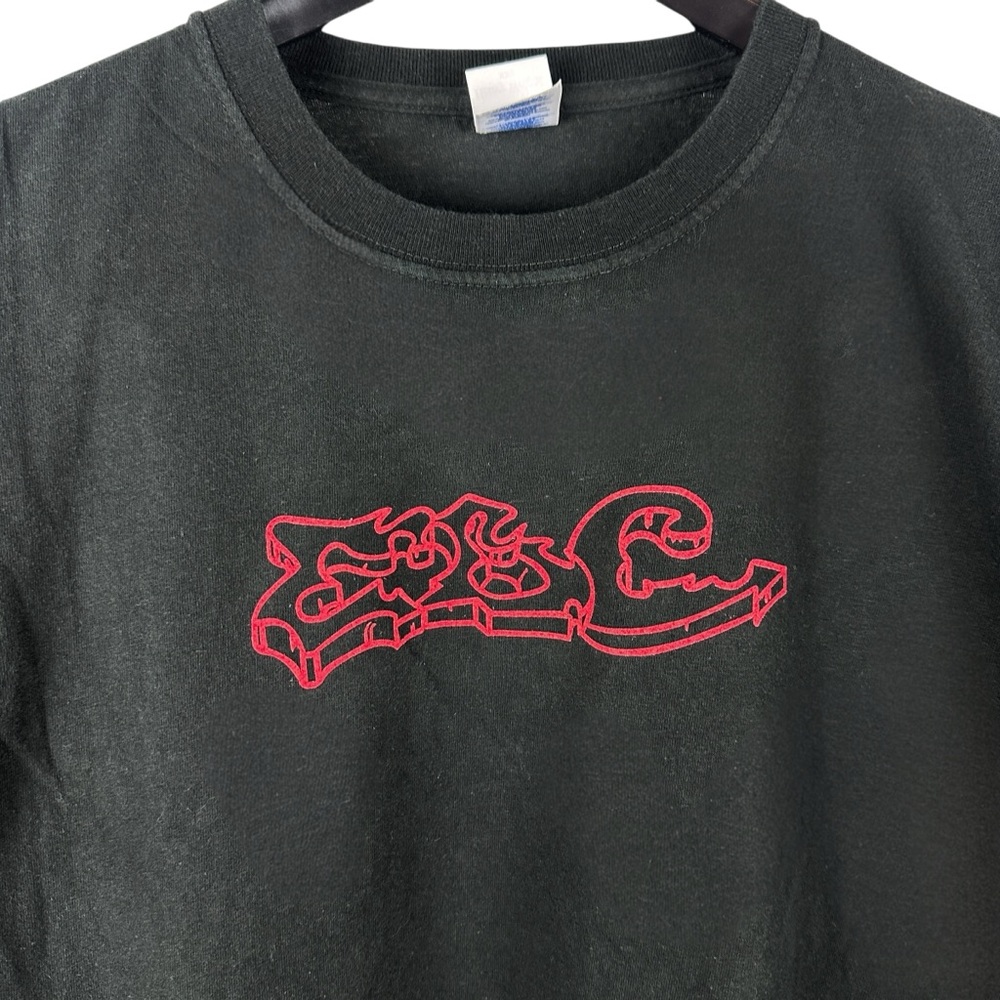 Vintage 90s The Liver Is Evil & Must Be Punished Drinking Bar Shirt Size 2XL - Picture 3 of 8